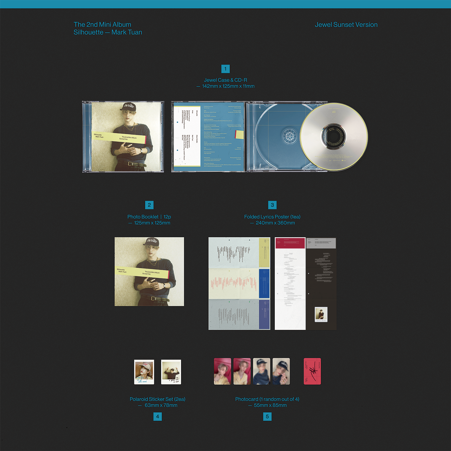 Mark Tuan (GOT7) - [Silhouette] (Sunset Jewel ver.) KP8803581203868-A_1