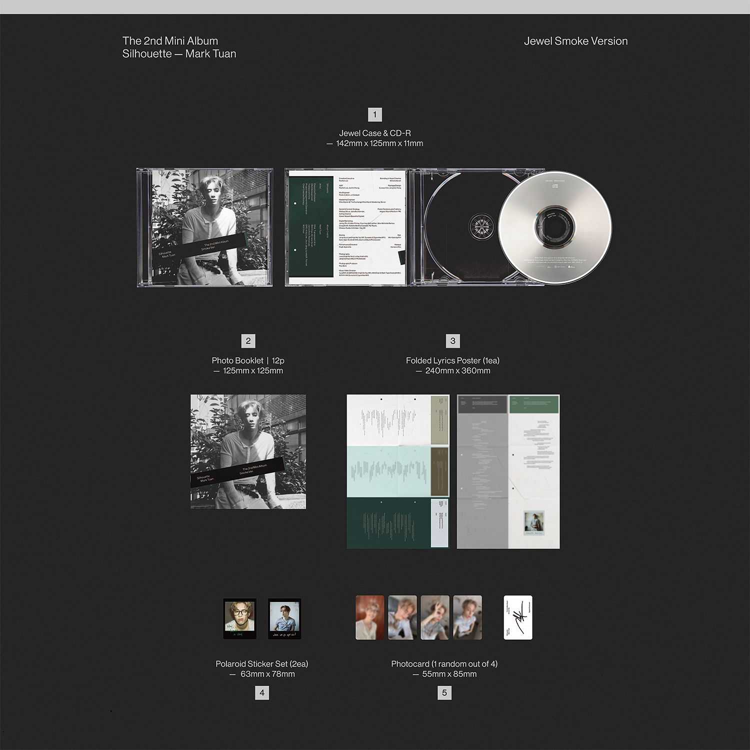 Mark Tuan (GOT7) - [Silhouette] (Smoke Jewel ver.) KP8803581203875-A_1