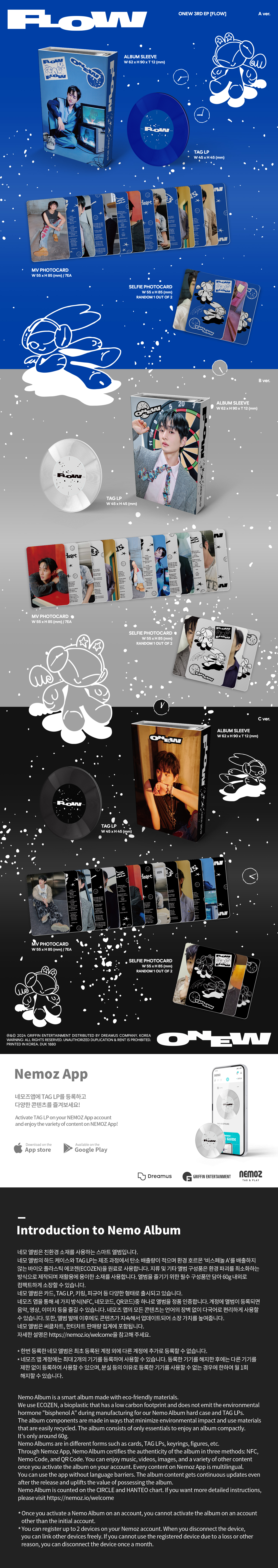 ONEW (SHINee) - 3RD MINI ALBUM [FLOW] (NEMO Ver.) (Random Ver.) KP8809954228209-A_1