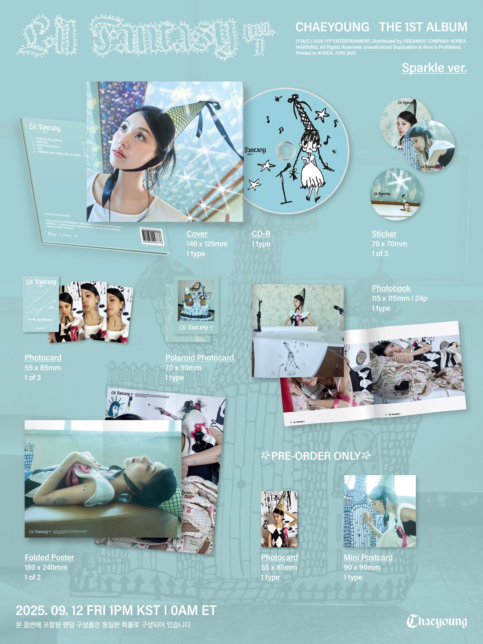 CHAEYOUNG (TWICE) - [LIL FANTASY] (Sparkle ver.) (Digipack ver.) 8809954227776