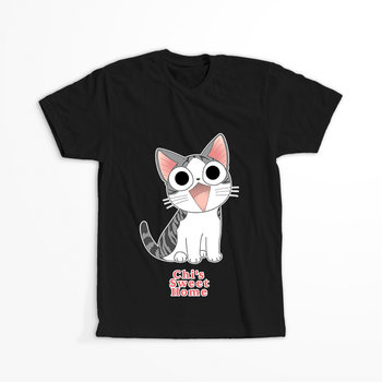 Koszulka Czarna - Chii Sweet Home - WYBIERZ KOLOR KOSZULKI I FASON