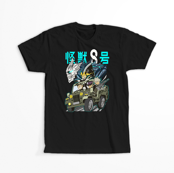 Koszulka Czarna - Kaiju No.8 - WYBIERZ KOLOR KOSZULKI I FASON