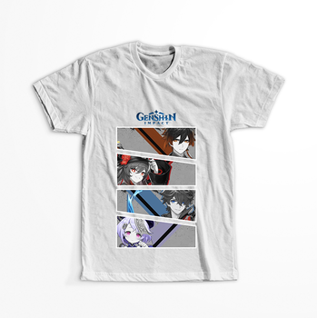 Koszulka Biała Genshin Impact WYBIERZ KOLOR