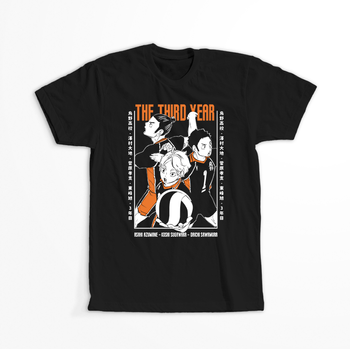 Koszulka Czarna - Haikyuu!! - WYBIERZ KOLOR KOSZULKI I FASON