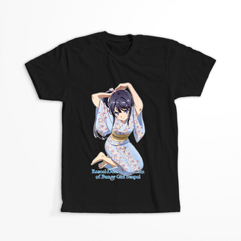 Koszulka Czarna Seishun Buta Yarou wa Bunny Girl Senpai no Yume wo Minai WYBIERZ KOLOR KOSZULKI I FASON