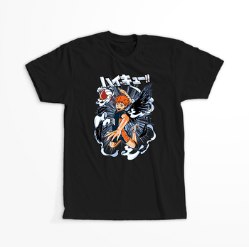 Koszulka Czarna - Haikyuu!! - WYBIERZ KOLOR KOSZULKI I FASON