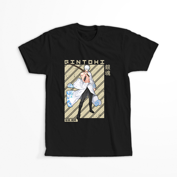 Koszulka Czarna Gintama WYBIERZ KOLOR KOSZULKI I FASON