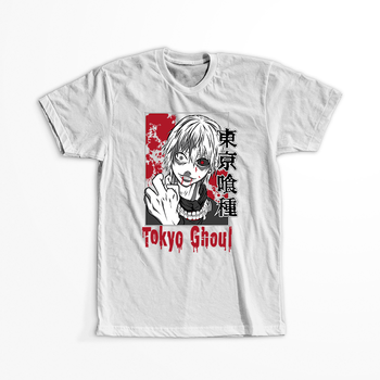 Koszulka Biała Tokyo Ghoul - WYBIERZ KOLOR KOSZULKI I FASON