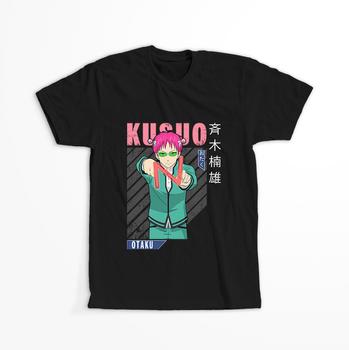 Koszulka Czarna Saiki Kusuo no Ψ-nan WYBIERZ KOLOR KOSZULKI I FASON