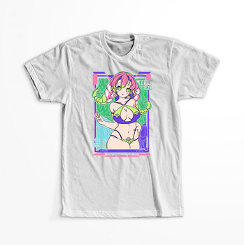 Koszulka Biała Demon Slayer / Kimetsu no Yaiba / Miecz zabójcy demonów - WYBIERZ KOLOR KOSZULKI I FASON