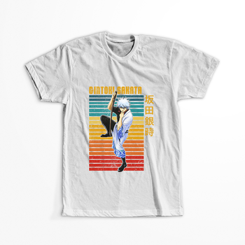 Koszulka Biała Gintama WYBIERZ KOLOR KOSZULKI I FASON