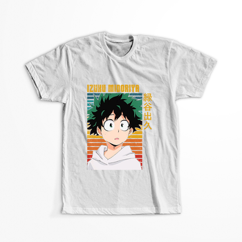Koszulka Biała My Hero Academia / Akademia bohaterów - WYBIERZ KOLOR KOSZULKI I FASON