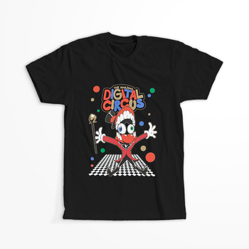 Koszulka Czarna The Amazing Digital Circus / Obłędny Cyfrowy Cyrk - WYBIERZ KOLOR KOSZULKI I FASON