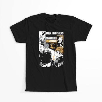 Koszulka Czarna - Haikyuu!! - WYBIERZ KOLOR KOSZULKI I FASON