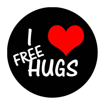 Przypinka I ♥ FREE HUGS