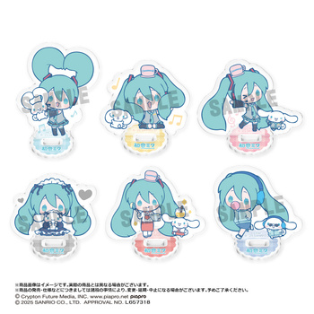 Zestaw Hatsune Miku x Cinnamoroll Trading Mini Acrylic Stand