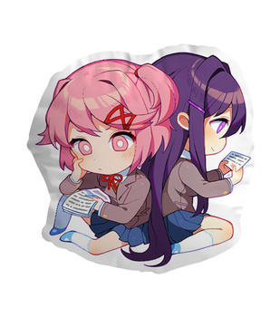 Poduszka Chibi Doki Doki Literature Club - Yuri / Natsuki