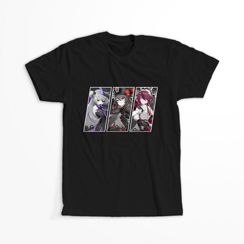 Koszulka Czarna Genshin Impact -WYBIERZ KOLOR