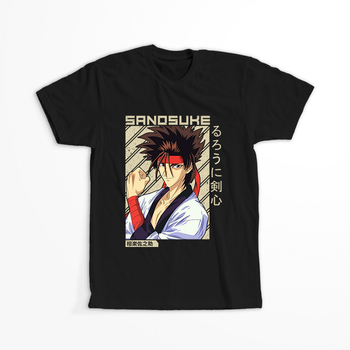 Koszulka Czarna Rurouni Kenshin WYBIERZ KOLOR KOSZULKI I FASON