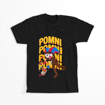 Koszulka Czarna The Amazing Digital Circus / Obłędny Cyfrowy Cyrk - WYBIERZ KOLOR KOSZULKI I FASON