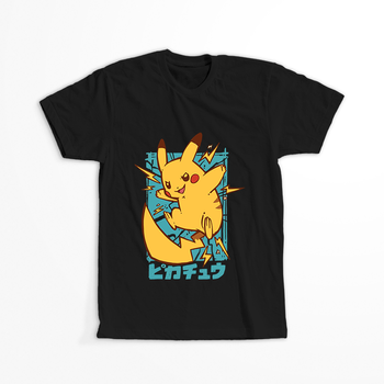 Koszulka Czarna - Pokemon x Naruto - WYBIERZ KOLOR KOSZULKI I FASON
