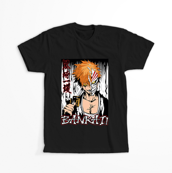Koszulka Czarna Bleach - WYBIERZ KOLOR KOSZULKI I FASON