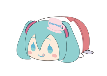 MC-16 Hatsune Miku x Cinnamoroll Potekoro Mascot BIG2 D: Hatsune Miku (Cooking)
