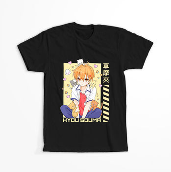 Koszulka Czarna Fruits Basket WYBIERZ KOLOR KOSZULKI I FASON