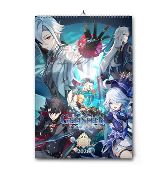 Kalendarz Genshin Impact - Fontaine 2026 A4
