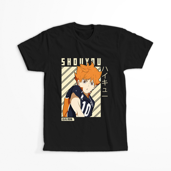 Koszulka Czarna - Haikyuu!!  - WYBIERZ KOLOR KOSZULKI I FASON