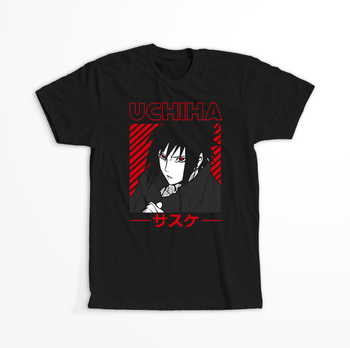 Koszulka Czarna Naruto / Boruto - WYBIERZ KOLOR KOSZULKI I FASON