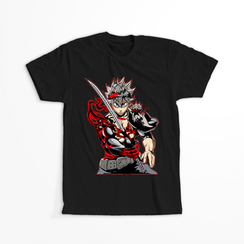 Koszulka Czarna - Black Clover - WYBIERZ KOLOR KOSZULKI I FASON