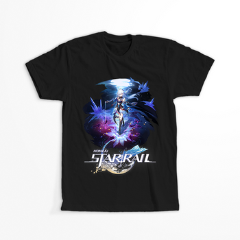 Koszulka Czarna - Honkai Star Rail  - Jingliu WYBIERZ KOLOR KOSZULKI I FASON