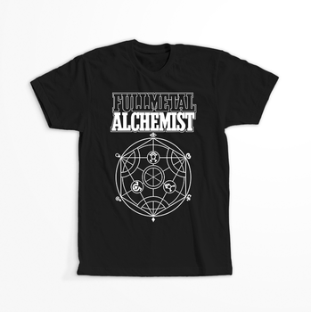 Koszulka Czarna Fullmetal Alchemist - WYBIERZ KOLOR KOSZULKI I FASON