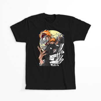 Koszulka Czarna Bleach - WYBIERZ KOLOR KOSZULKI I FASON