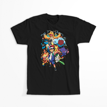 Koszulka Czarna  - Pokemon - WYBIERZ KOLOR KOSZULKI I FASON