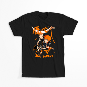 Koszulka Czarna - Haikyuu!! - WYBIERZ KOLOR KOSZULKI I FASON