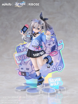 RIBOSE RISE UP+ "HONKAI: STAR RAIL" LITTLE CAT SERIES SILVER WOLF VER. NON SCALE FIGURE