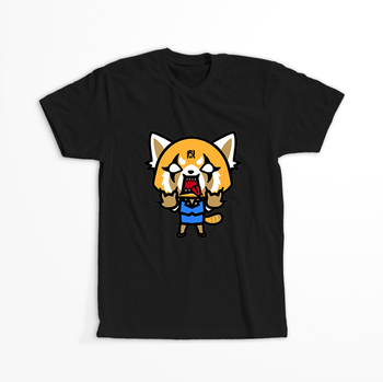 Koszulka Czarna - Aggretsuko - WYBIERZ KOLOR KOSZULKI I FASON