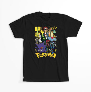 Koszulka Czarna  - Pokemon - WYBIERZ KOLOR KOSZULKI I FASON