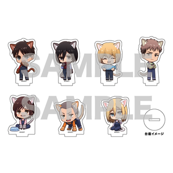 Acrylic Petit Stand "Attack on Titan" 34 Cat Ver.