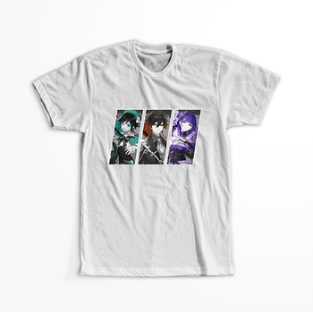 Koszulka Biała Genshin Impact WYBIERZ KOLOR