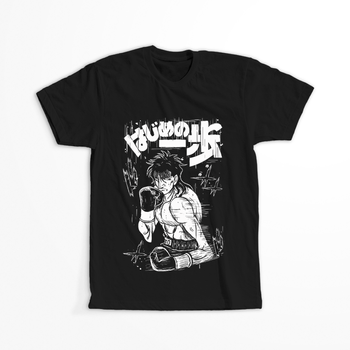 Koszulka Czarna - Hajime no Ippo - WYBIERZ KOLOR KOSZULKI I FASON