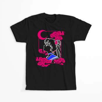 Koszulka Czarna  - Czarodziejka z księżyca / Sailor Moon - WYBIERZ KOLOR KOSZULKI I FASON