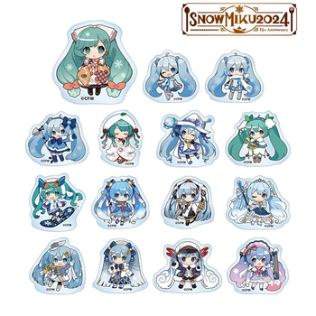 SNOW MIKU 2024 Trading Snow Miku Art by Binchou Maguro Acrylic Sticker