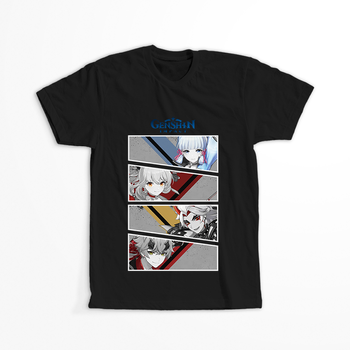 Koszulka Czarna Genshin Impact -WYBIERZ KOLOR