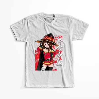 Koszulka Biała KonoSuba: God's Blessing on This Wonderful World! / Kono Subarashii Sekai ni Shukufuku wo! - WYBIERZ KOLOR KOSZULKI I FASON