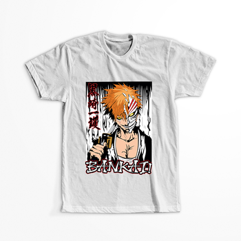 Koszulka Biała Bleach - WYBIERZ KOLOR KOSZULKI I FASON