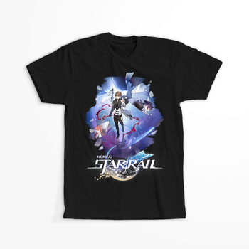 Koszulka Czarna - Honkai Star Rail  - Welt WYBIERZ KOLOR KOSZULKI I FASON