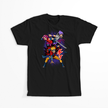 Koszulka Czarna Naruto / Boruto - WYBIERZ KOLOR KOSZULKI I FASON